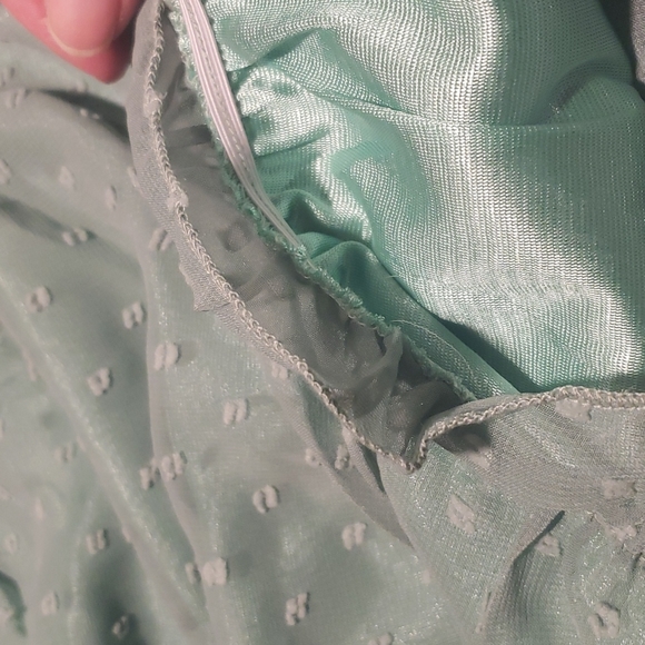 ♥️New boutique Swiss dot off shoulder top - Picture 9 of 16